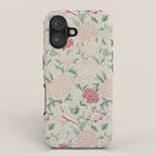 William Morris Vintage Cray Duck Egg Pink iPhone Case Gallery Image 1