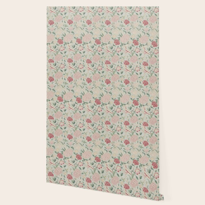 William Morris Vintage Cray Duck Egg Pink Wallpaper Gallery Image 2