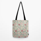 William Morris Vintage Cray Duck Egg Pink Tote Bag Gallery Image 2