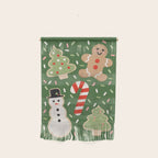 Sweet Christmas Cookies on Green Wall Hanging Gallery Image 1