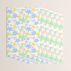 Colorful pastel flower art pattern Wrapping Paper Gallery Image 3