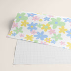 Colorful pastel flower art pattern Wrapping Paper Gallery Image 2