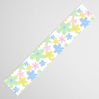 Colorful pastel flower art pattern Table Runner Gallery Image 3