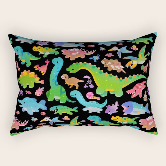 Jurassic baby - dark Rectangular Pillow Gallery Image 2
