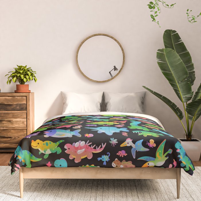 Jurassic baby - dark Comforter Gallery Image 3