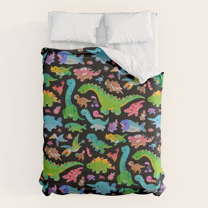 Jurassic baby - dark Comforter Gallery Image 1