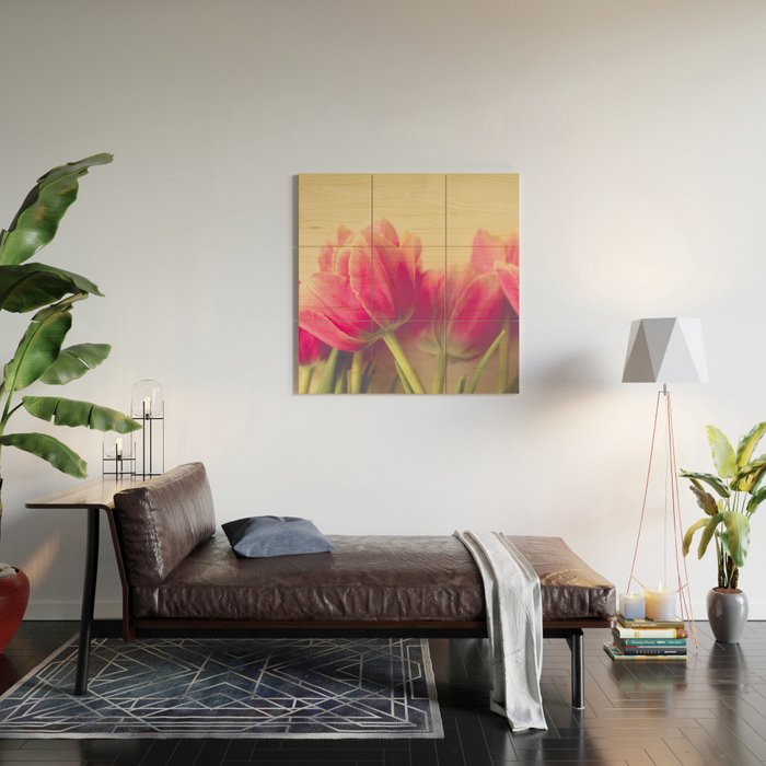 Tulip Wood Wall Art Gallery Image 2