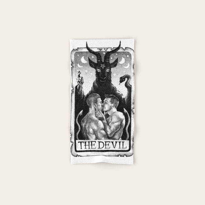 The Devil Tarot Bath Towel Gallery Image 1