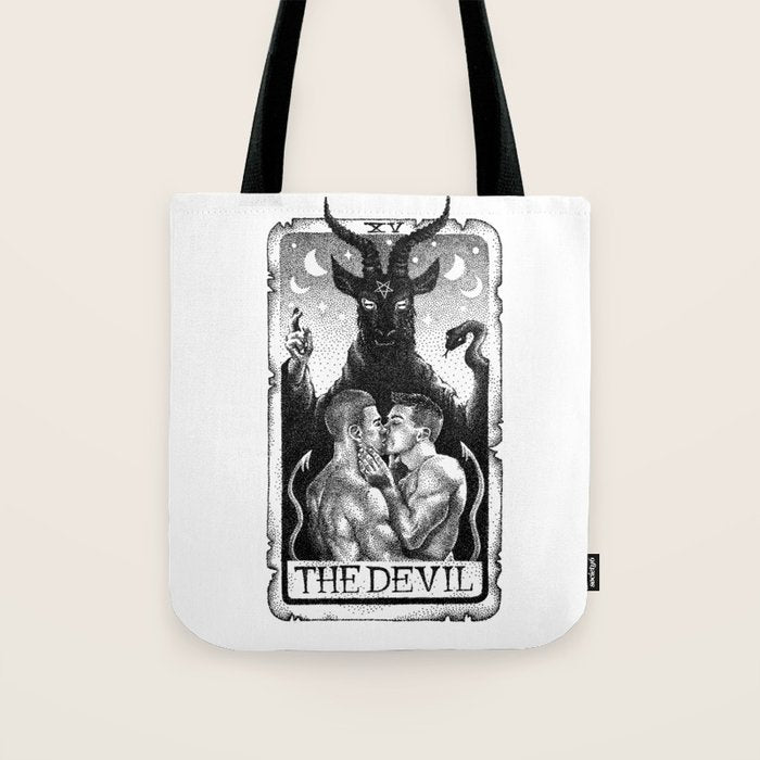 The Devil Tarot Tote Bag Gallery Image 1