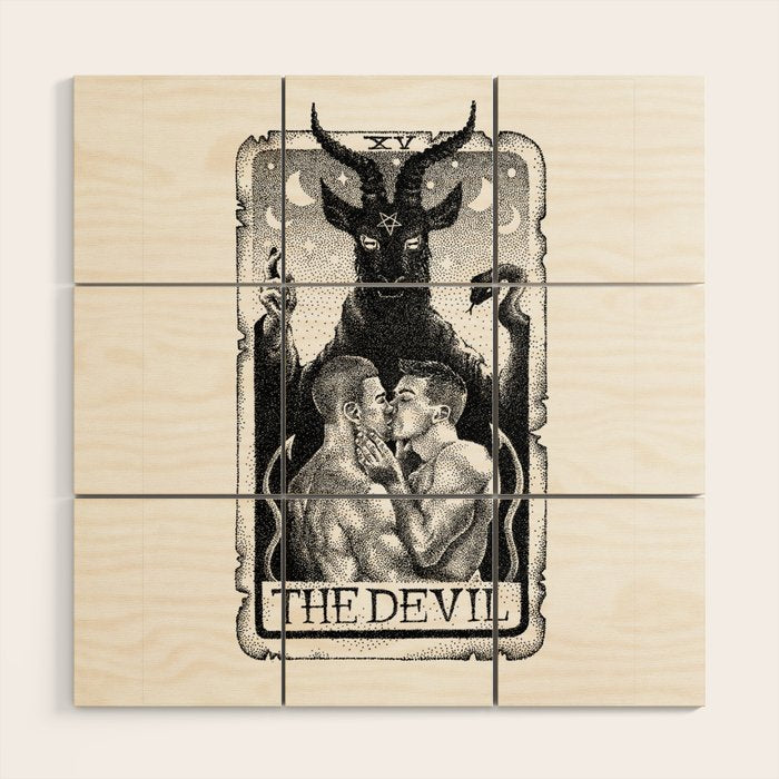 The Devil Tarot Wood Wall Art Gallery Image 1