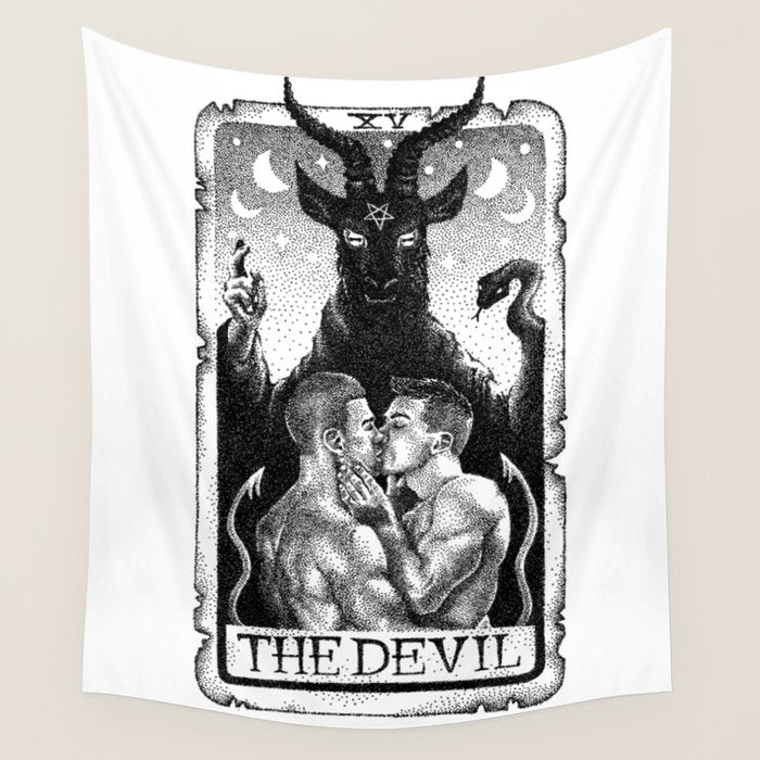 The Devil Tarot Wall Tapestry Gallery Image 1