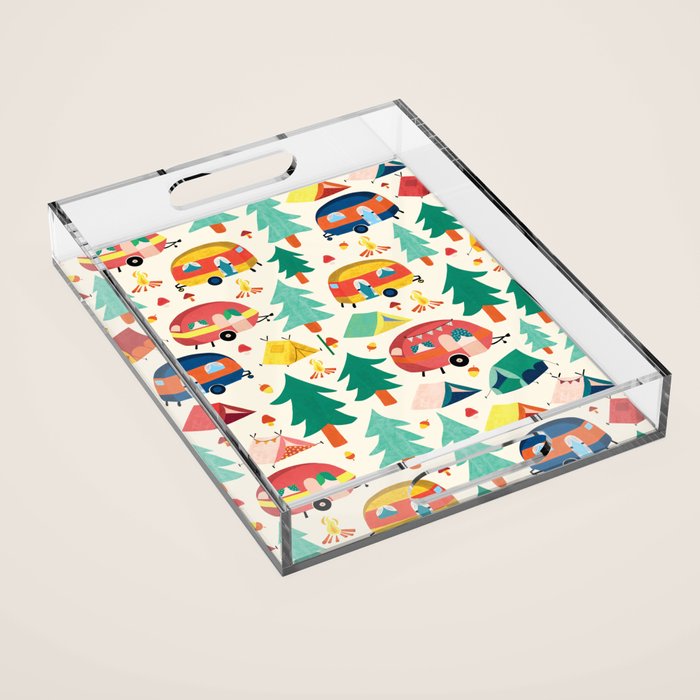 Let's go camping! Acrylic Tray Gallery Image 1