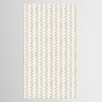 Watercolor Squiggly Lines - Blue Cream Tablecloth Gallery Image 2