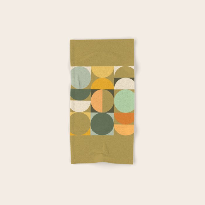 Modern Geometric 91A Bath Towel Gallery Image 1