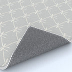Bows & Ribbons Pattern LX Light Grey Rug Gallery Image 4