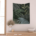 Night Tropical Jungle Wall Tapestry Gallery Image 2