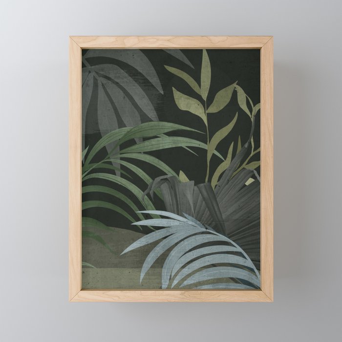 Night Tropical Jungle Mini Art Print Gallery Image 1