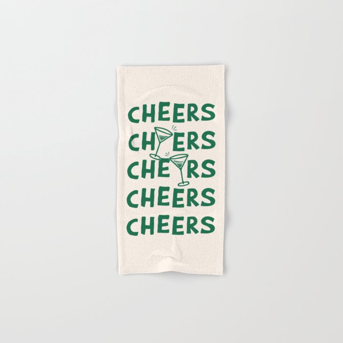 Cheers. Cocktails and Drinks in Green And Linen White Bath Towel Gallery Image 1