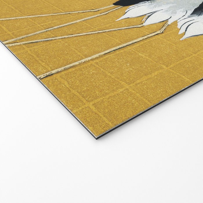 Japanese Red Crown Crane Wall Art - Mustard Yellow Welcome Mat Gallery Image 2