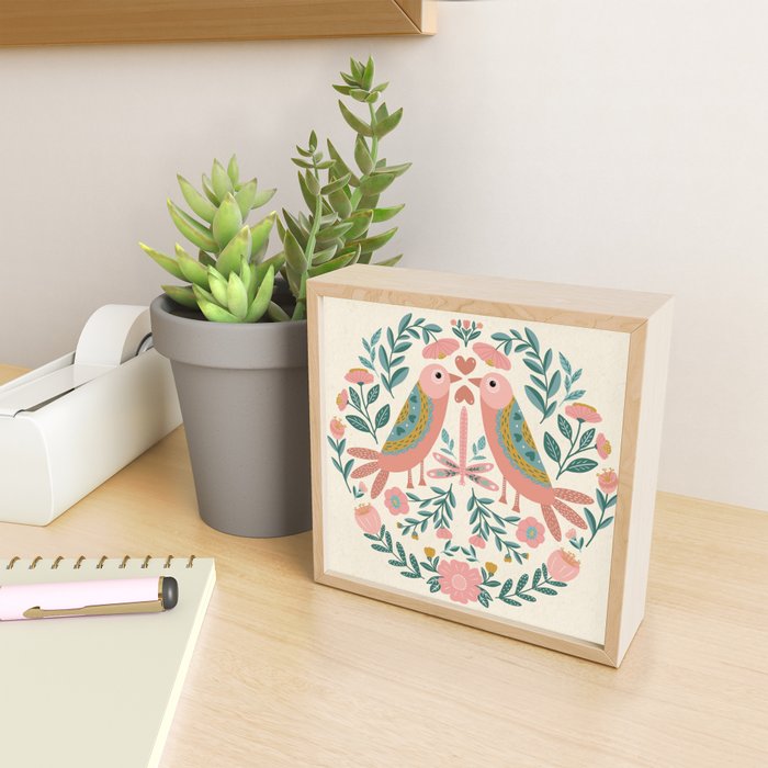 twin birds Mini Art Print Gallery Image 2