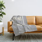 Southwestern Pattern 131 Gray and Beige Throw Blanket Gallery Image 1