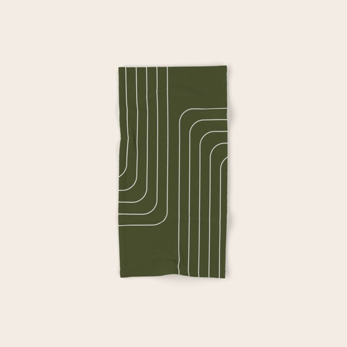 Searching (Olive Green) Bath Towel Gallery Image 1