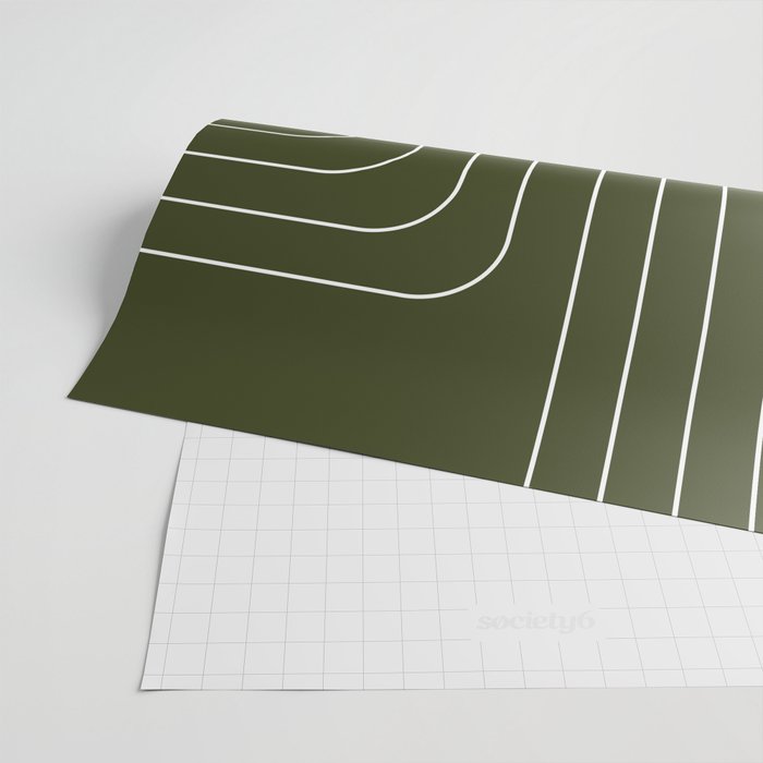 Searching (Olive Green) Wrapping Paper Gallery Image 2