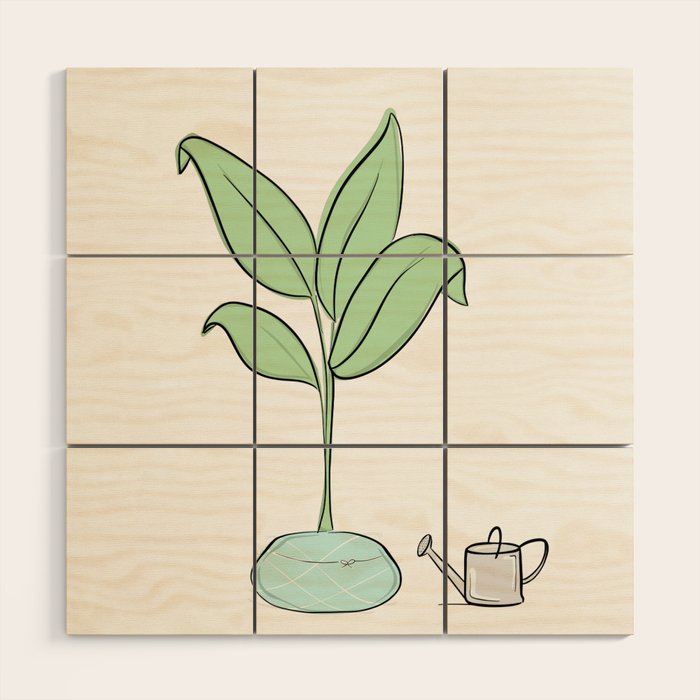 Oh, Plant. Wood Wall Art Gallery Image 1