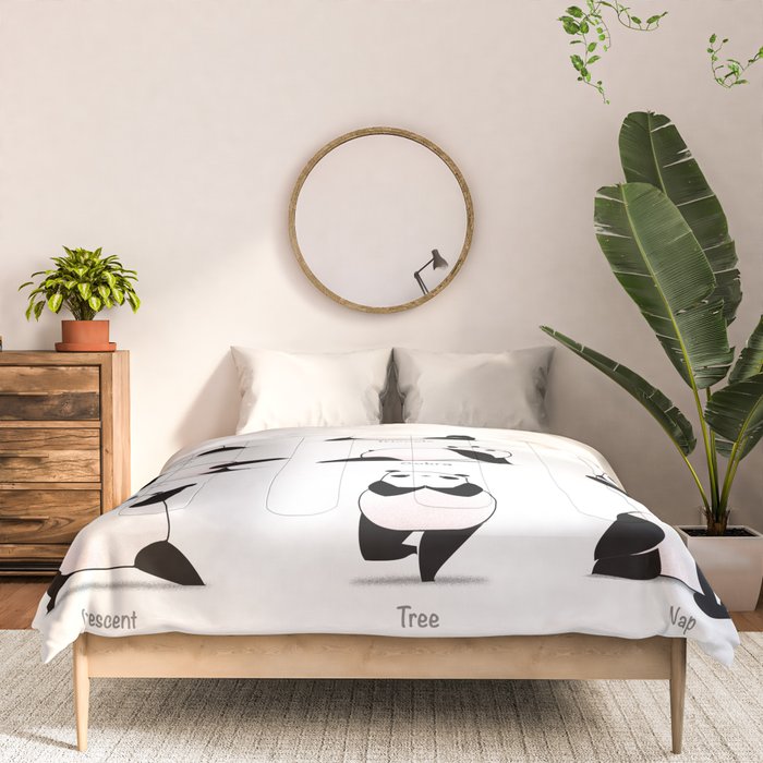 Yoga Panda II Comforter Gallery Image 3