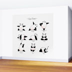 Yoga Panda II Wall Mural Gallery Image 2