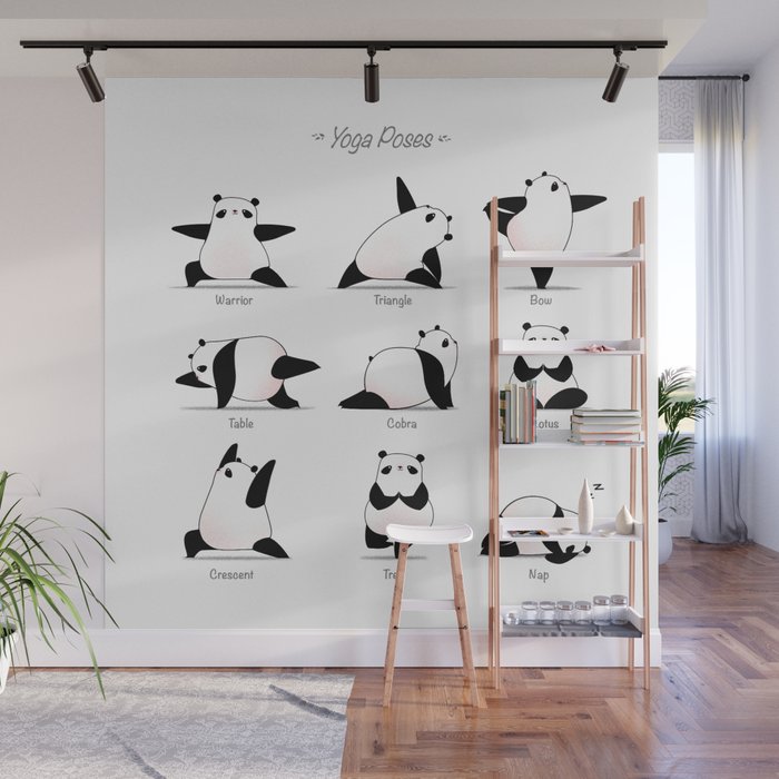 Yoga Panda II Wall Mural Gallery Image 1