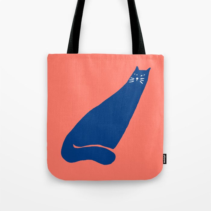 Cat in the wind Tote Bag Gallery Image 1