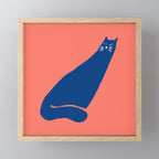 Cat in the wind Mini Art Print Gallery Image 1