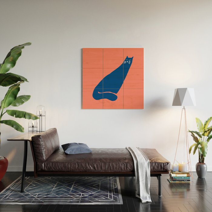 Cat in the wind Wood Wall Art Gallery Image 2