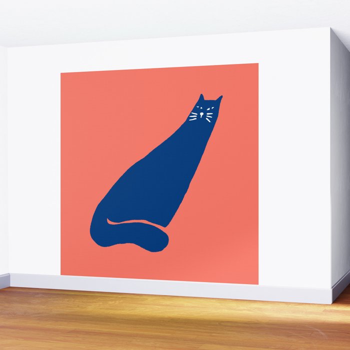 Cat in the wind Wall Mural Gallery Image 2