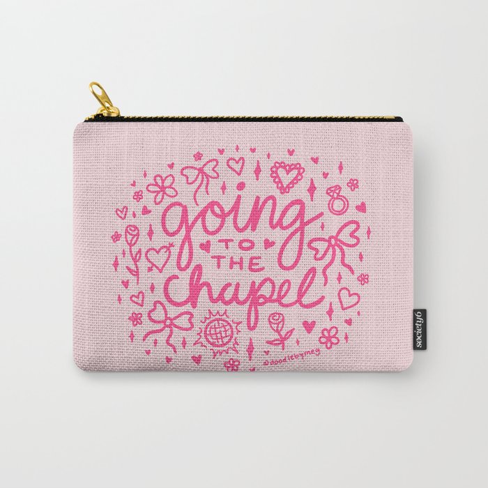 Going to the Chapel in Pink Carry All Pouch Gallery Image 1