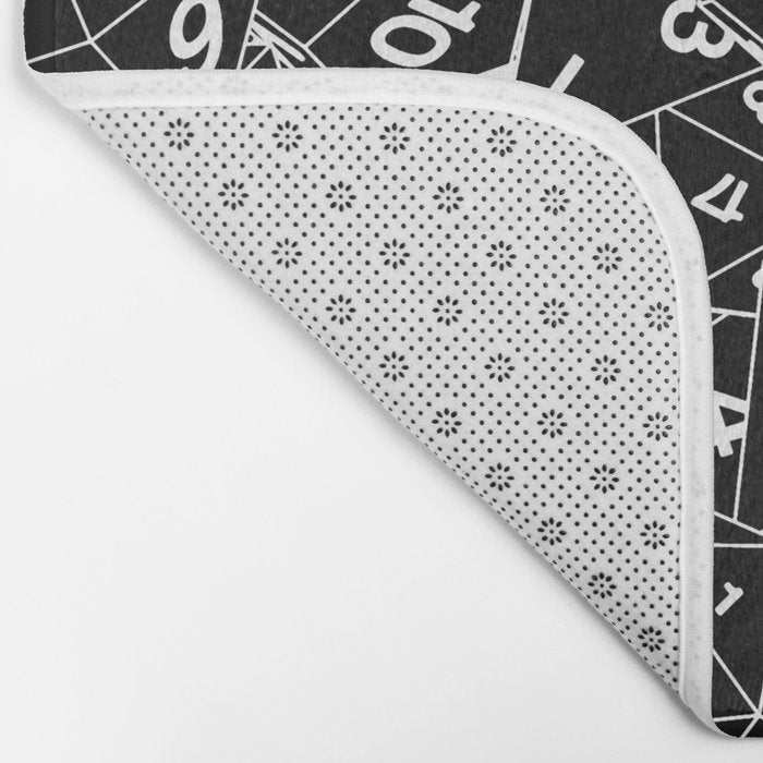 Dungeon Master RPG Gamer Dice Bath Mat Gallery Image 2