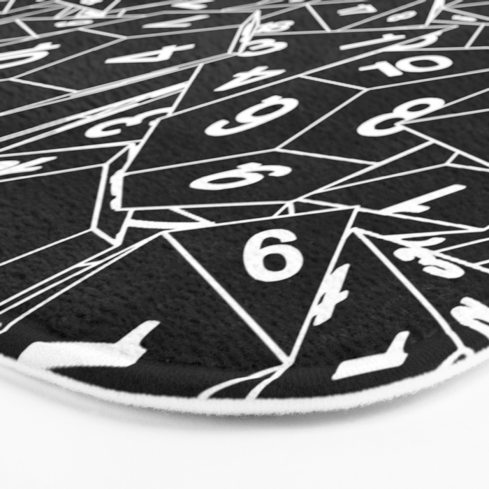 Dungeon Master RPG Gamer Dice Bath Mat Gallery Image 3