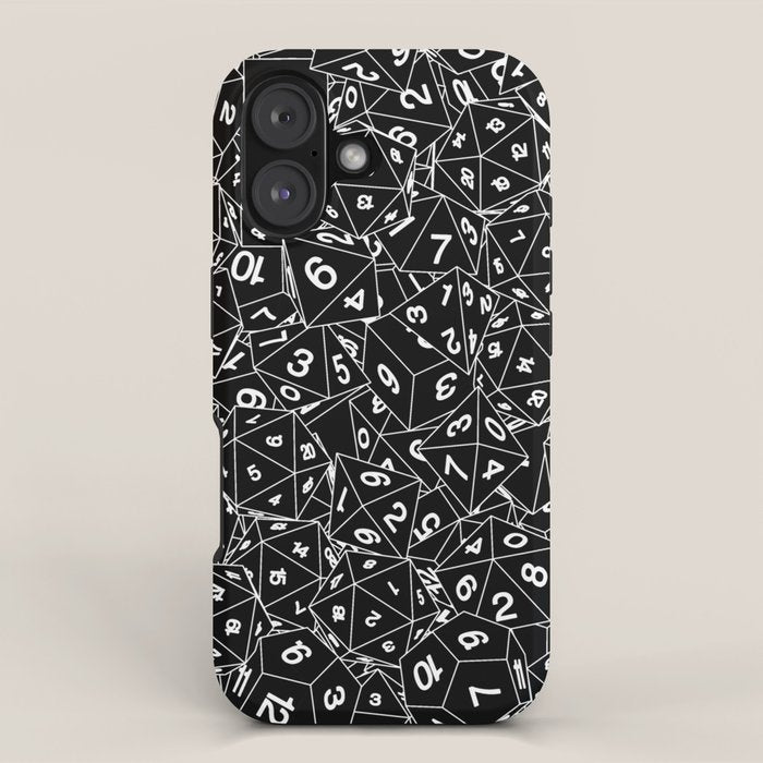 Dungeon Master RPG Gamer Dice iPhone Case Gallery Image 1
