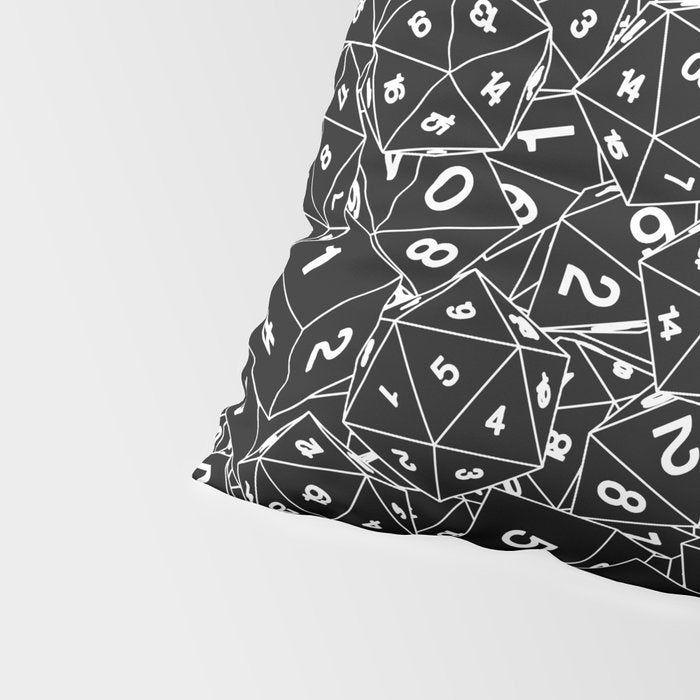 Dungeon Master RPG Gamer Dice Pillow Sham Gallery Image 4
