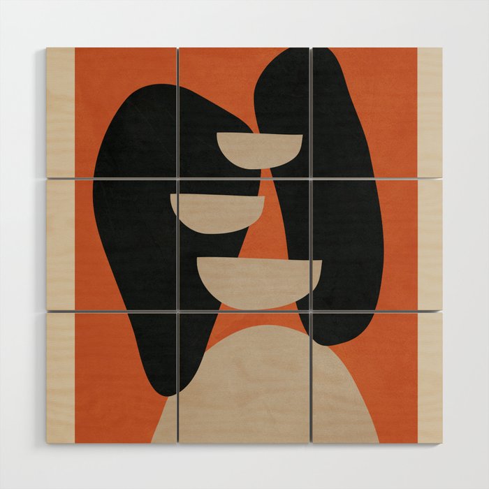 Abstract Balance 6 Wood Wall Art Gallery Image 1