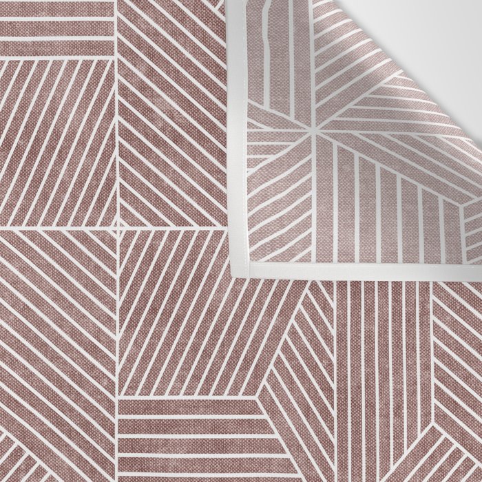 bohemian geometric tiles - mauve Wall Tapestry Gallery Image 3