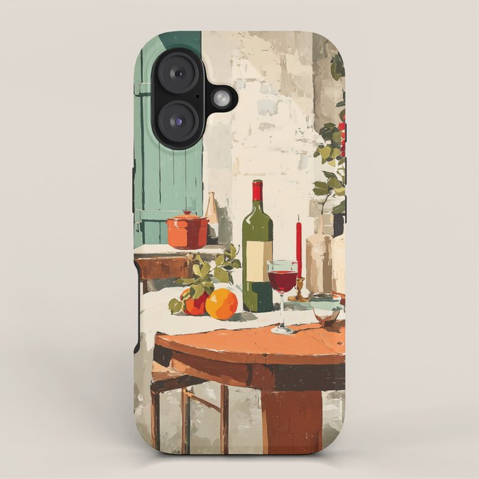 Rustic Holiday Courtyard Still Life iPhone Case Gallery Image 1