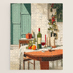 Rustic Holiday Courtyard Still Life Jigsaw Puzzle Gallery Image 1