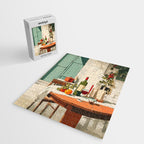 Rustic Holiday Courtyard Still Life Jigsaw Puzzle Gallery Image 2