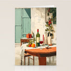 Rustic Holiday Courtyard Still Life Stationery Card Gallery Image 2