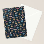 Romantic Botanica - Tapestry Bouquet in Navy Stationery Card Gallery Image 2