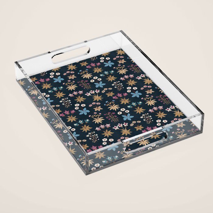 Romantic Botanica - Tapestry Bouquet in Navy Acrylic Tray Gallery Image 1