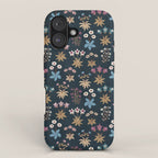 Romantic Botanica - Tapestry Bouquet in Navy iPhone Case Gallery Image 1
