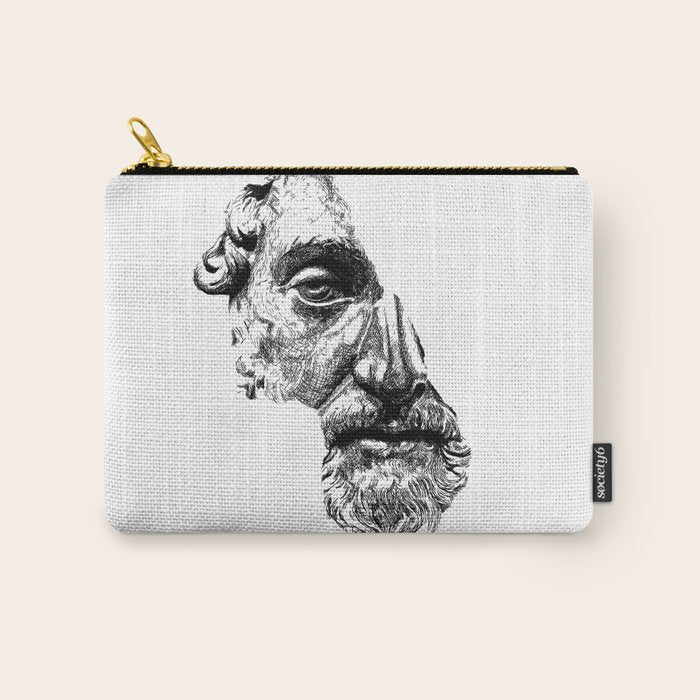 MARCUS AURELIUS ANTONINUS AUGUSTUS / Black Carry All Pouch Gallery Image 1